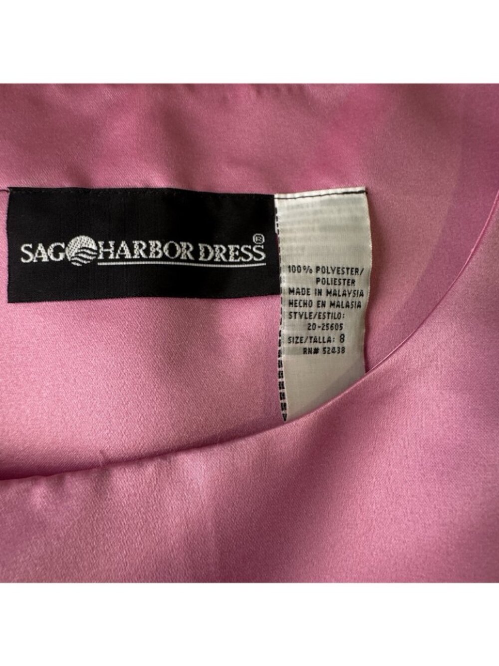 Mid-Century Style Suit 3pc Women's Sz 8 Jacket Black Knit Pink Satin Midi Skirt - Picture 12 of 16